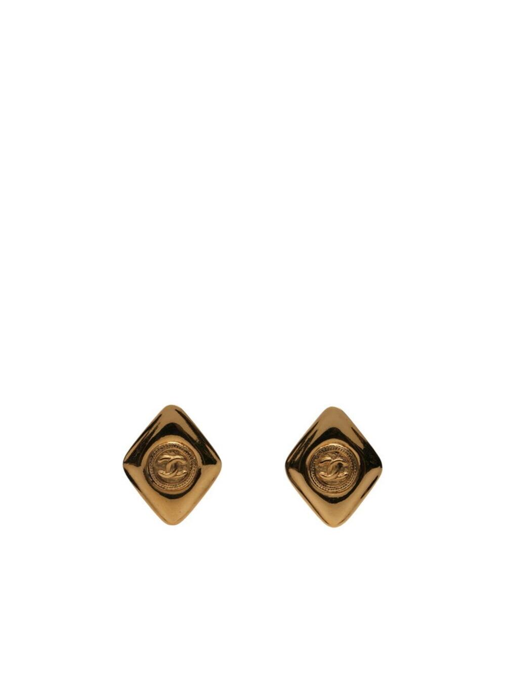 Chanel Cc Logo Clip-On Earrings Metal #346715C62B